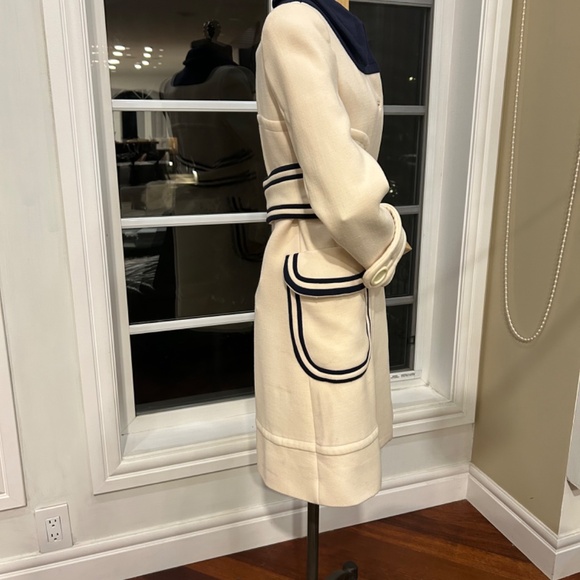 Miu Miu 2015 Collection contrast trim double knit wool coat - Picture 5 of 13